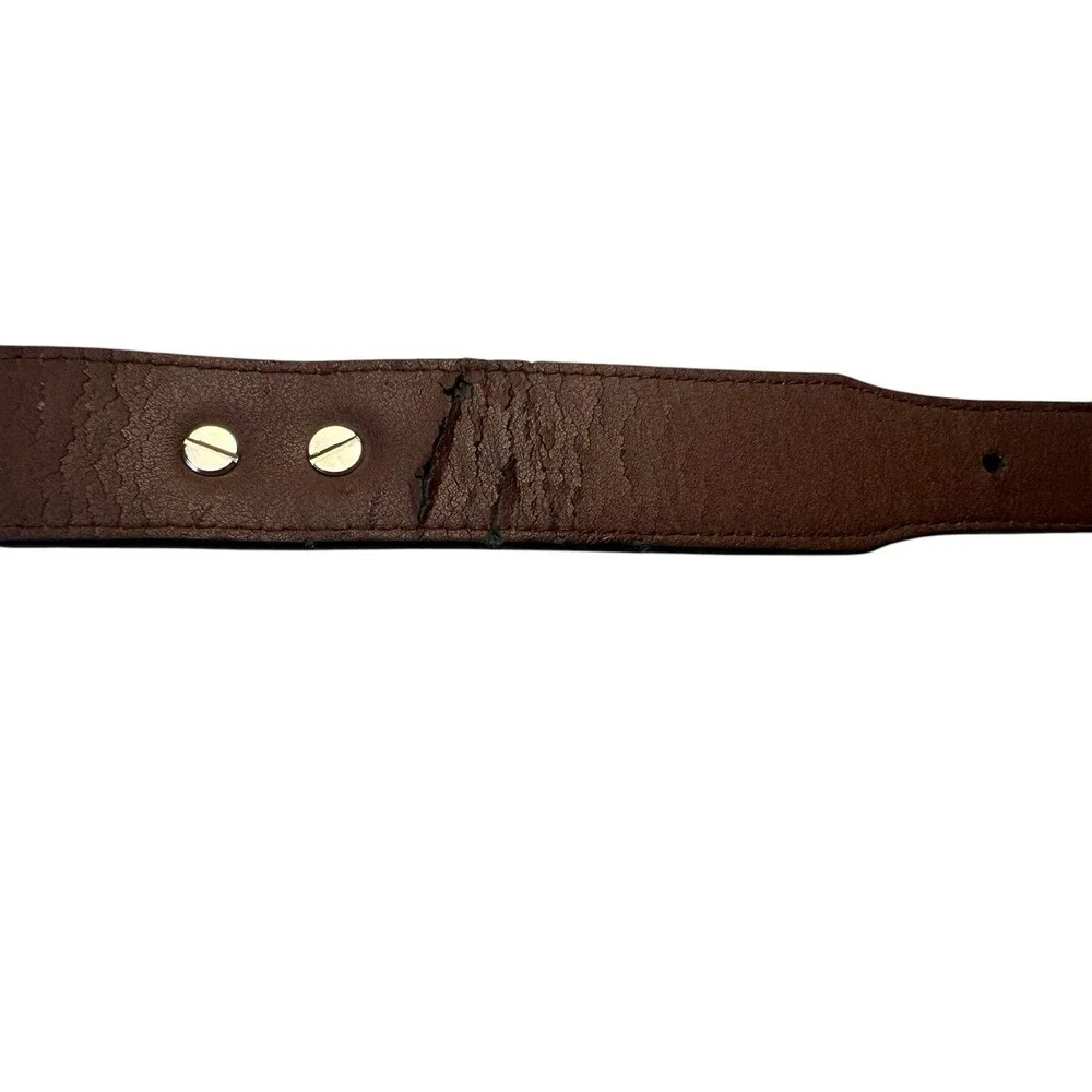 Zep-Pro Men's Brown Croc Embossed Leather Boston University Belt  Size 38